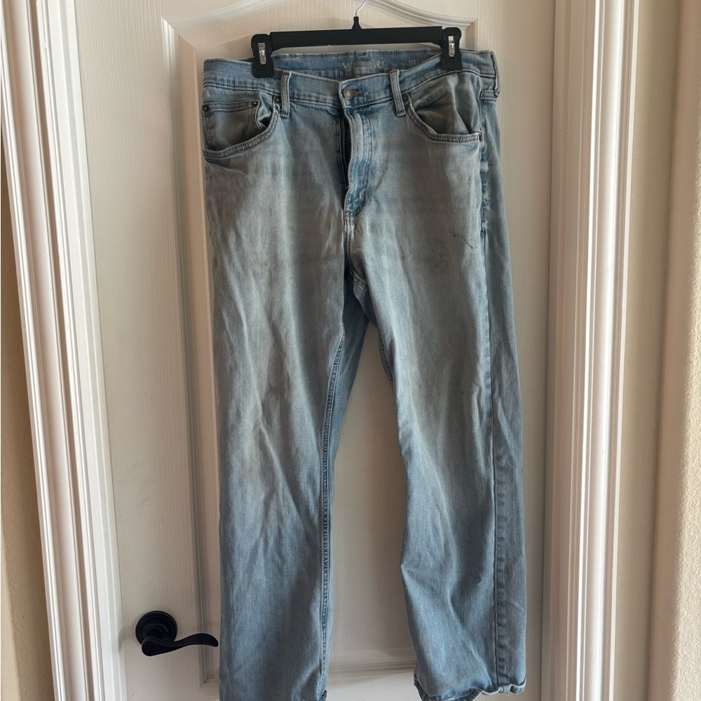 Wrangler Mens Light Blue work Jeans